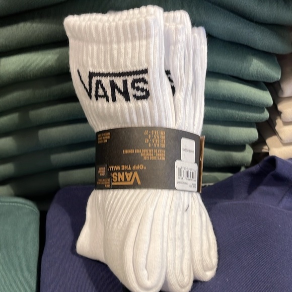 Vans Socks 3 pairs set CREW VANS.
"OFF THE WALL" White/Black
NWT - Picture 2 of 16